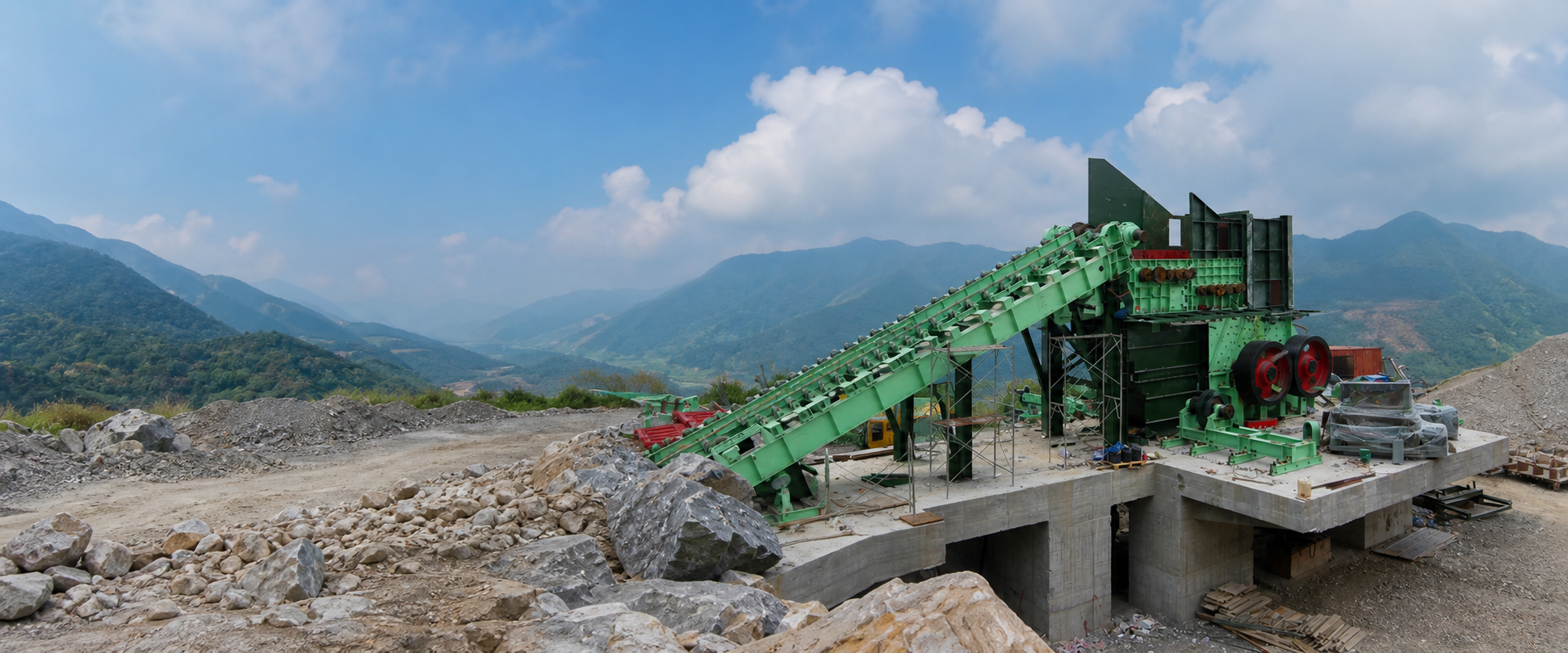 Cement crushing equipment project site